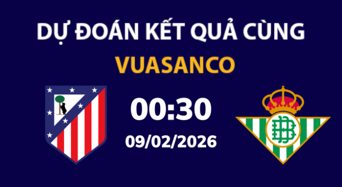 Soi kèo Atl Madrid vs Real Betis – 00h30 – 09/02 – La Liga